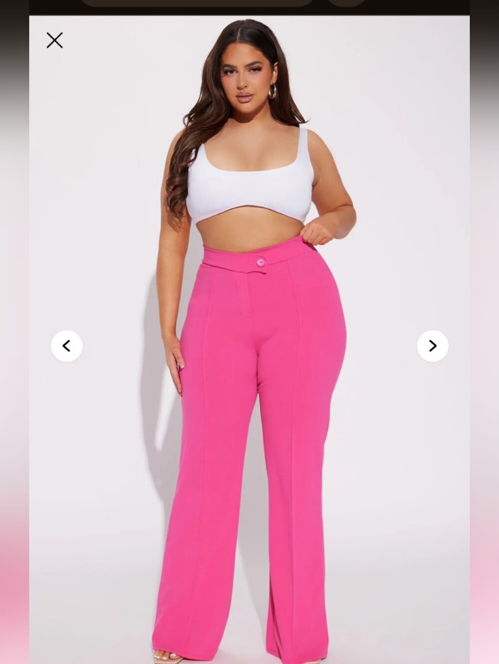 Fashion Nova Call It Even Wide Leg Dress Pants Size 1X (EUC)